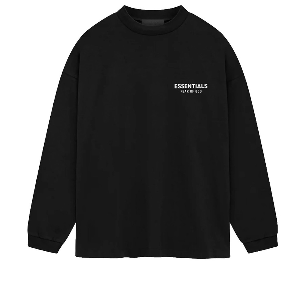 The signature Essentials Fear of God logo on the chest and across the back
